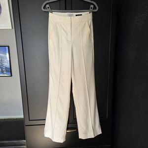 J.Crew Collection Womens 0 XS White Tollegno 1900 100% Wool High Rise Pants